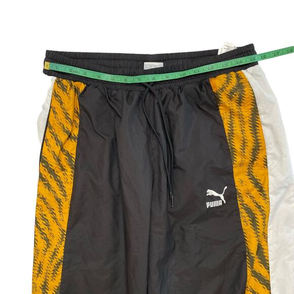 PUMA Wild Pack Elastic Waist Black Animal Woven Track Pants Medium Mens 579511 - Picture 6 of 8